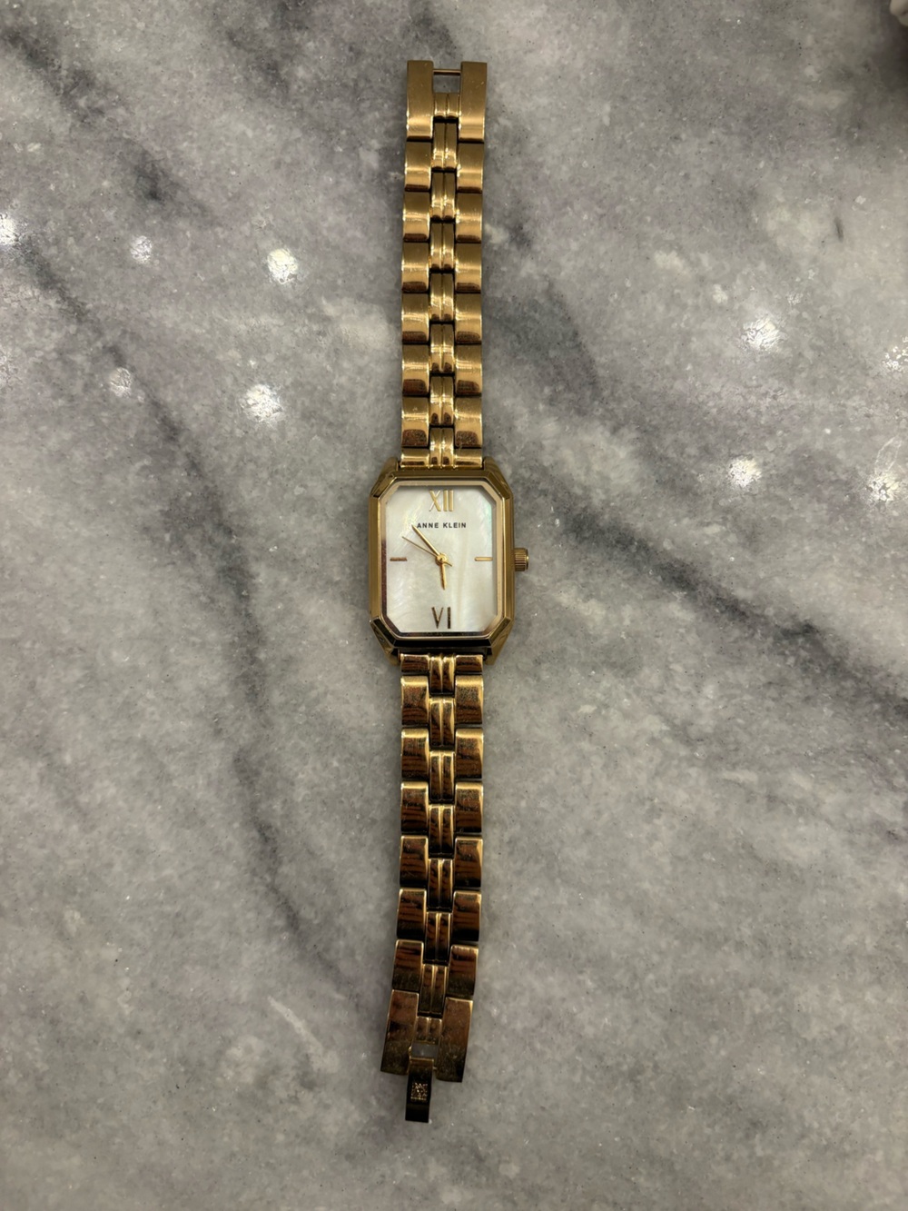 Anne Klein Gold Tone Rectangular Watch - Picture 3 of 4